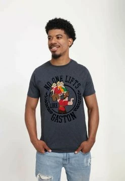 Henry Tiger DISNEY UNISEX GASTON LIFT - T-Shirt Print - Melange Black -Günstiges Henry Tiger Geschäft a58a3a16d5324861b500f683f4f93635