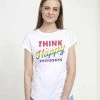Henry Tiger Damen DISNEY CLASSICS HAPPY THOUGHTS - T-Shirt Print - White