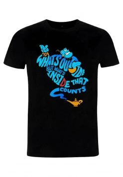 Henry Tiger Unisex DISNEY ALADDIN - QUOTE GENIE BOTTLE - T-Shirt Print - Black -Günstiges Henry Tiger Geschäft a6a3ce6716434b2a90dead8f655d2ceb
