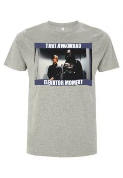 Henry Tiger STAR WARS UNISEX AWKWARD ELEVATOR MOMENT - T-Shirt Print - Melange Grey -Günstiges Henry Tiger Geschäft a7d5bae3646249af967bdb186a52b36e