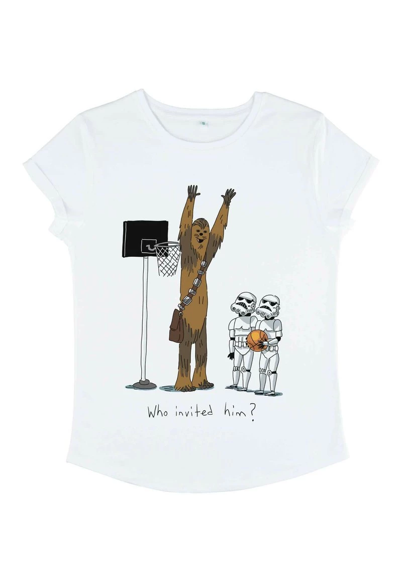 Henry Tiger STAR WARS: CLASSIC - CHEWIE BASKETBALL - T-Shirt Print - White | Damen 5 Henry Tiger STAR WARS: CLASSIC - CHEWIE BASKETBALL - T-Shirt Print - White | Damen – Bild 5