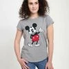 Henry Tiger DISNEY CLASSICS MICKEY CLASSIC - WORLD FAMOUS MOUSE - T-Shirt Print - Melange Grey | Damen