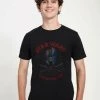 Henry Tiger Unisex STAR WARS: THE MANDALORIAN - CROSSBONES - T-Shirt Print - Black