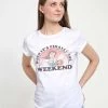 Henry Tiger Damen DISNEY BEAUTY & THE BEAST - WEEKEND BELLE - T-Shirt Print - White