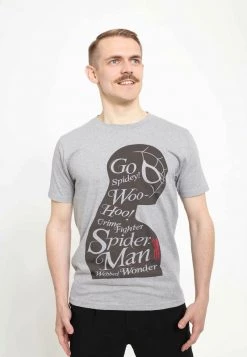 Henry Tiger MARVEL AVENGERS CLASSIC - SPIDERMAN SILHOUETTE - T-Shirt Print - Melange Grey | Unisex