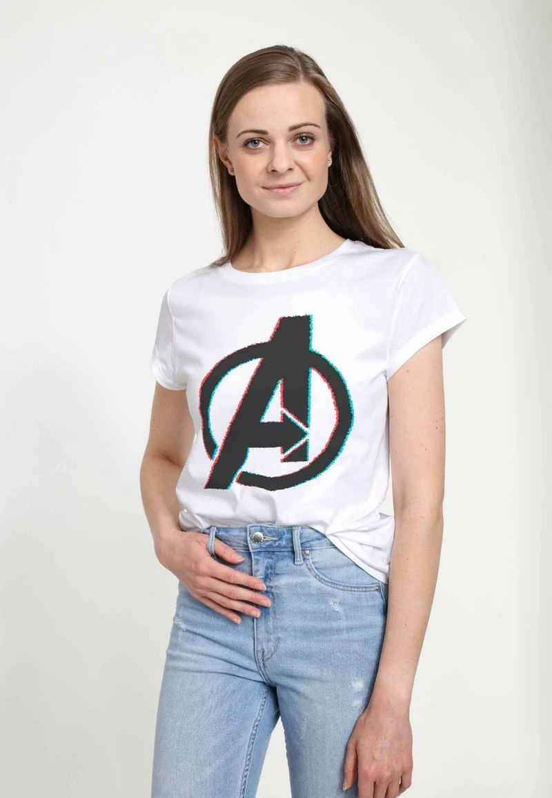Henry Tiger Damen MARVEL AVENGERS CLASSIC - AVENGER 3D - T-Shirt Print - White 3 Henry Tiger Damen MARVEL AVENGERS CLASSIC - AVENGER 3D - T-Shirt Print - White – Bild 3