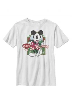 Henry Tiger Unisex DISNEY CLASSICS VINTAGE HOLIDAY MICKEY - T-Shirt Print - White