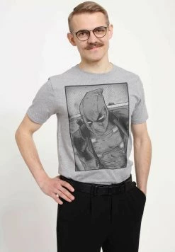 Henry Tiger Unisex MARVEL DEADPOOL - DEADPOOL BLACK AND WHITE - T-Shirt Print - Melange Grey 8 Henry Tiger Unisex MARVEL DEADPOOL - DEADPOOL BLACK AND WHITE - T-Shirt Print - Melange Grey -Günstiges Henry Tiger Geschäft aaa8191a431d4dd1855f77e114787753