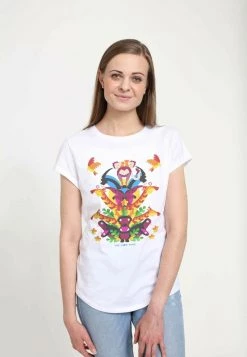 Henry Tiger Damen DISNEY THE LION KING - ANIMAL TOWER - T-Shirt Print - White