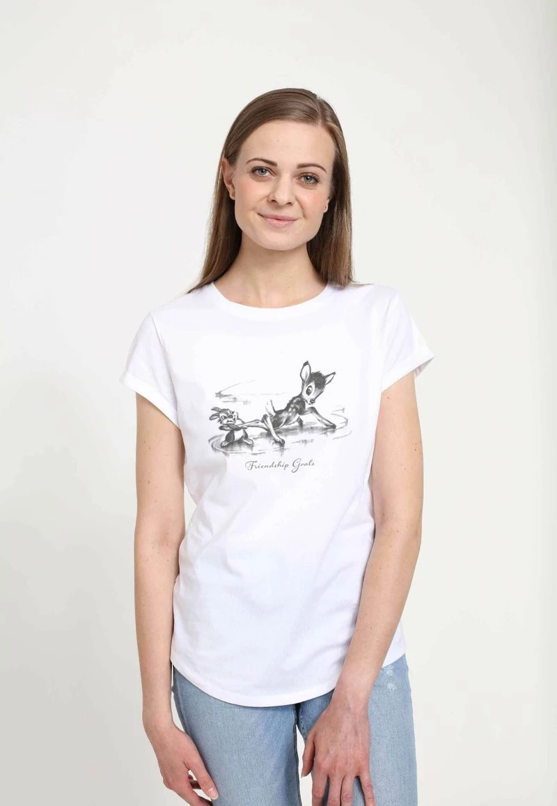 Henry Tiger Damen DISNEY CLASSICS BAMBI - BAMBI FRIENDSHIP - T-Shirt Print - White 1 Henry Tiger Damen DISNEY CLASSICS BAMBI - BAMBI FRIENDSHIP - T-Shirt Print - White