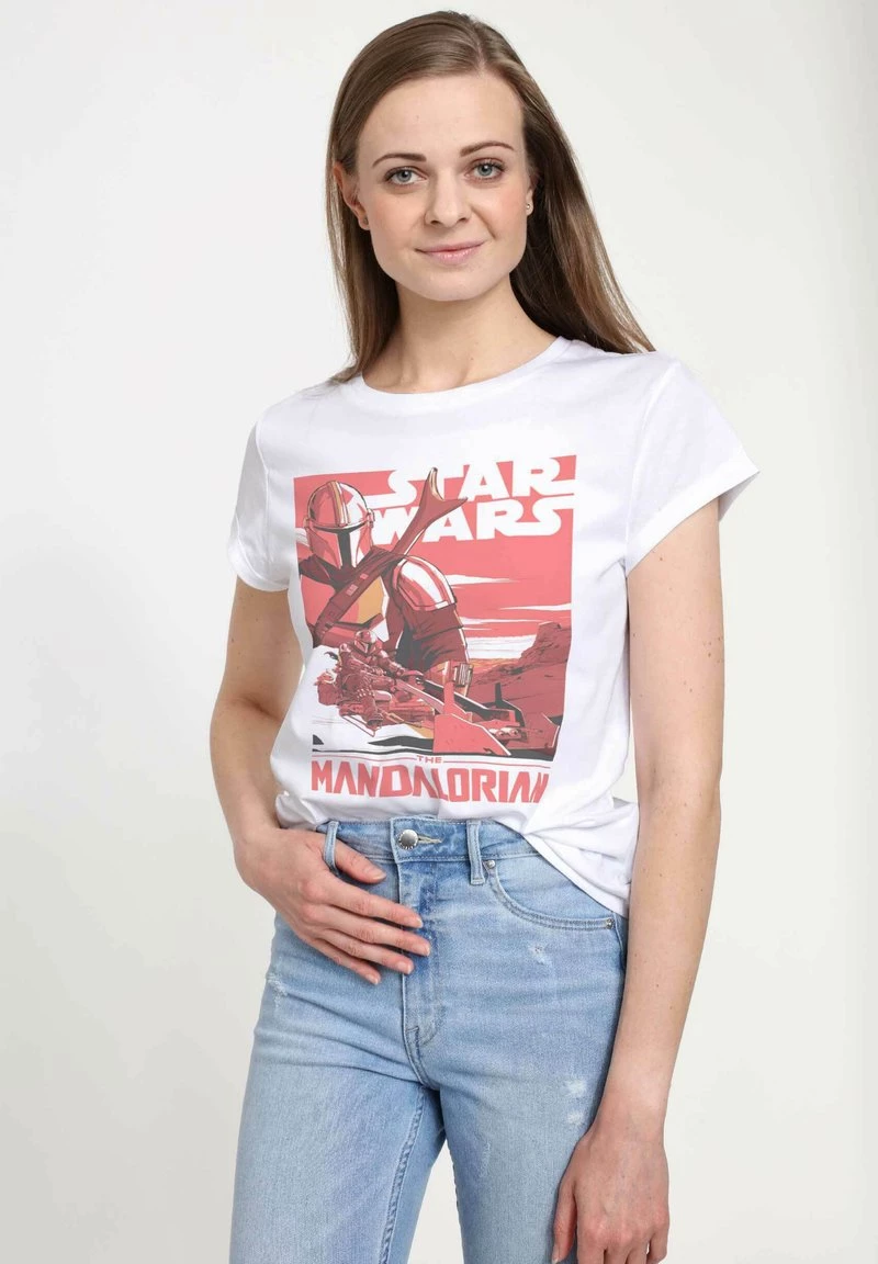 Henry Tiger Damen STAR WARS: MANDALORIAN - MAD MANDO POSTER - T-Shirt Print - White 3 Henry Tiger Damen STAR WARS: MANDALORIAN - MAD MANDO POSTER - T-Shirt Print - White – Bild 3