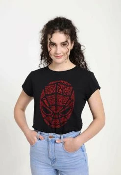 Henry Tiger Damen MARVEL AVENGERS CLASSIC - SPIDEY WORDS - T-Shirt Print - Black -Günstiges Henry Tiger Geschäft ad39011c985147fb89f703cfbe34393c