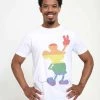 Henry Tiger DISNEY CLASSICS LOVE IS LOVE PRIDE MICKEY UNISEX - T-Shirt Print - White