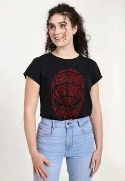 Henry Tiger Damen MARVEL AVENGERS CLASSIC - SPIDEY WORDS - T-Shirt Print - Black -Günstiges Henry Tiger Geschäft ad5c640931fb4ca481716305bbdf6d4e