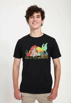 Henry Tiger DISNEY THE LITTLE MERMAID - TIRED OF SWIMMING - T-Shirt Print - Black | Unisex