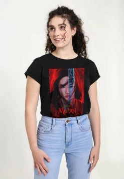 Henry Tiger Damen DISNEY MULAN: LIVE ACTION - MULAN POSTER - T-Shirt Print - Black -Günstiges Henry Tiger Geschäft afed61c854de449f946e5551c05a5f03