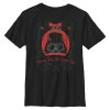 Henry Tiger Unisex STAR WARS MERRY FORCE - T-Shirt Print - Black