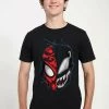 Henry Tiger Unisex MARVEL OTHER - PETER VENOM - T-Shirt Print - Black