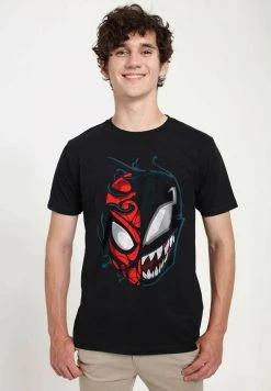 Henry Tiger Unisex MARVEL OTHER - PETER VENOM - T-Shirt Print - Black