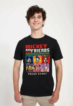 Henry Tiger Unisex DISNEY CLASSICS PIXEL FRIENDS - T-Shirt Print - Black