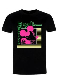 Henry Tiger Unisex DISNEY CLASSICS KANJI MICKEY - T-Shirt Print - Black