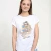 Henry Tiger Damen DISNEY TANGLED - LETDOWNYOURHAIR - T-Shirt Print - White