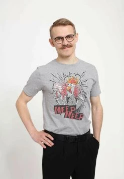 Henry Tiger Unisex DISNEY BEAKER MEEP - T-Shirt Print - Melange Grey