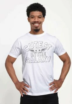 Henry Tiger Unisex STAR WARS: THE MANDALORIAN - CUTEST CHILD - T-Shirt Print - White