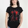 Henry Tiger Damen MARVEL BIG THREE - T-Shirt Print - Black