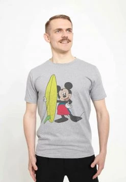 Henry Tiger DISNEY CLASSICS MICKEY CLASSIC - MICKEY SURF - T-Shirt Print - Melange Grey | Unisex