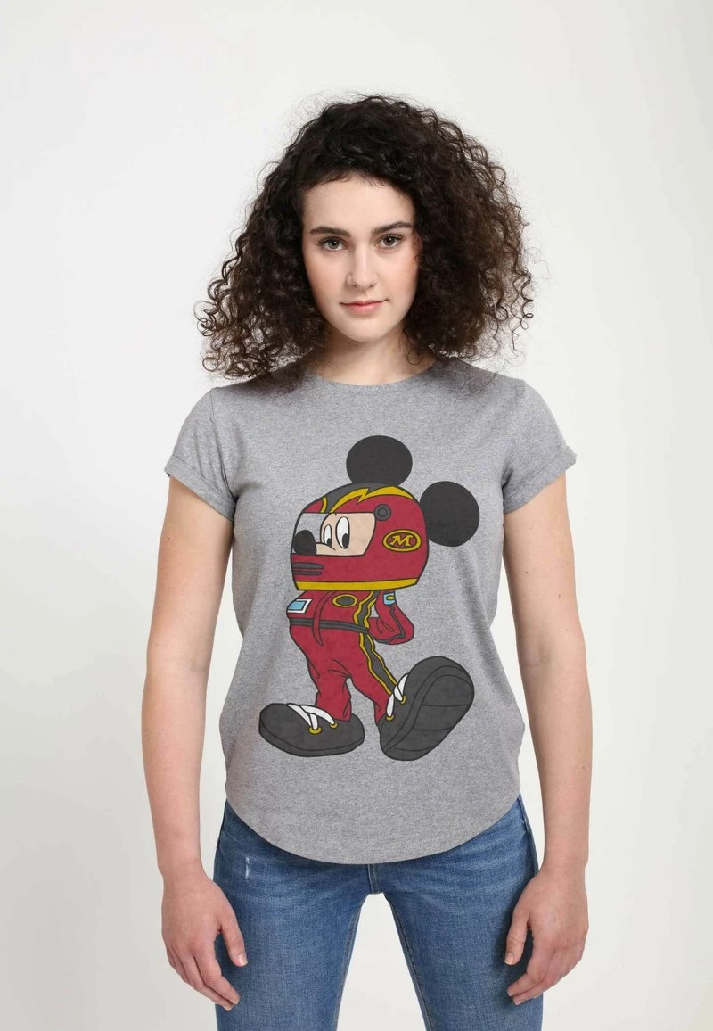 Henry Tiger Damen DISNEY CLASSICS MICKEY CLASSIC - MICKEY RACECAR DRIVER - T-Shirt Print - Melange Grey 1 Henry Tiger Damen DISNEY CLASSICS MICKEY CLASSIC - MICKEY RACECAR DRIVER - T-Shirt Print - Melange Grey