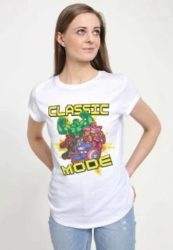 Henry Tiger Damen MARVEL AVENGERS CLASSIC - MARVEL CLASSIC MODE - T-Shirt Print - White -Günstiges Henry Tiger Geschäft b3c2b6128ada49d586e782ff6649c336