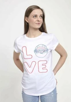 Henry Tiger STAR WARS LOVE STACKED - T-Shirt Print - White | Damen -Günstiges Henry Tiger Geschäft b408451ebb214a659bef655cd522210e