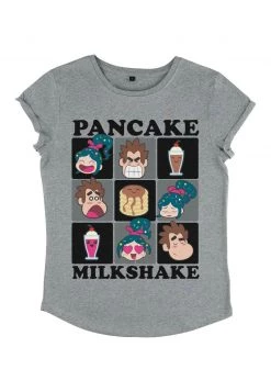 Henry Tiger Damen DISNEY WRECK-IT RALPH 2 - MILKSHAKE SQUARED - T-Shirt Print - Melange Grey -Günstiges Henry Tiger Geschäft b408d035eee0496fb5f71b51ba59cf31