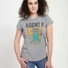 Henry Tiger Damen T-Shirt Print - Melange Grey