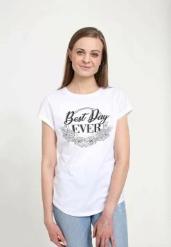 Henry Tiger Damen DISNEY TANGLED - BEST DAY EVER - T-Shirt Print - White -Günstiges Henry Tiger Geschäft b54fdcf34d4c45e3998c86f62013ce3e