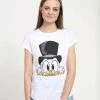 Henry Tiger Damen DISNEY CLASSICS DUCKTALES - SCROOGE BIG FACE - T-Shirt Print - White