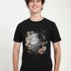 Henry Tiger STAR WARS: CLASSIC - FLORAL DEATH STAR - T-Shirt Print - Black | Unisex