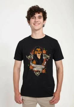 Henry Tiger Unisex DISNEY LION KING - SURROUNDED - T-Shirt Print - Black