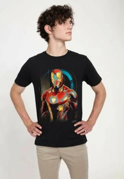 Henry Tiger Unisex MARVEL AVENGERS: INFINITY WAR - IRONMAN GLOW - T-Shirt Print - Black -Günstiges Henry Tiger Geschäft b654b16c990b4ceb8fa390e18365b493