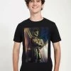 Henry Tiger Unisex STAR WARS: THE MANDALORIAN - MADALORIAN AND THE CHILD - T-Shirt Print - Black