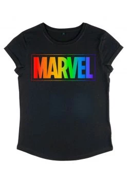 Henry Tiger Damen MARVEL OTHER - RAINBOW MARVEL - T-Shirt Print - Black -Günstiges Henry Tiger Geschäft b7595b9fed414ef48cf574fb20819845