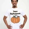 Henry Tiger STAR WARS UNISEX PORG ON A PUMPKIN - T-Shirt Print - White
