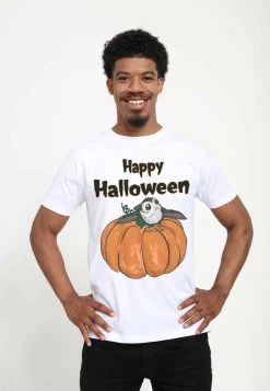 Henry Tiger STAR WARS UNISEX PORG ON A PUMPKIN - T-Shirt Print - White