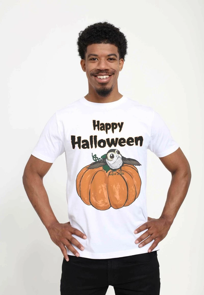 Henry Tiger STAR WARS UNISEX PORG ON A PUMPKIN - T-Shirt Print - White 1 Henry Tiger STAR WARS UNISEX PORG ON A PUMPKIN - T-Shirt Print - White