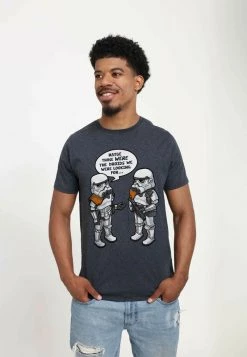 Henry Tiger Unisex STAR WARS: CLASSIC - DROID WHOOPS - T-Shirt Print - Melange Black -Günstiges Henry Tiger Geschäft b7dfb482265c43829d2529f4d28d5013