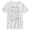 Henry Tiger Unisex DISNEY MAP OF THE WORLD - T-Shirt Print - White