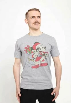 Henry Tiger DISNEY CLASSICS MICKEY CLASSIC - JUST SANTA MICKEY - T-Shirt Print - Melange Grey | Unisex