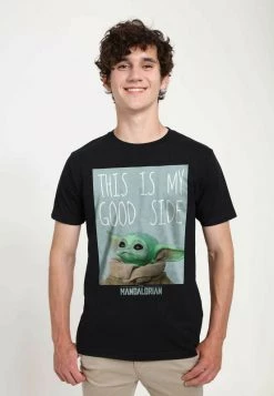 Henry Tiger STAR WARS: THE MANDALORIAN - GOOD SIDE - T-Shirt Print - Black | Unisex