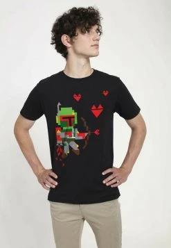 Henry Tiger STAR WARS UNISEX BOBA - T-Shirt Print - Black